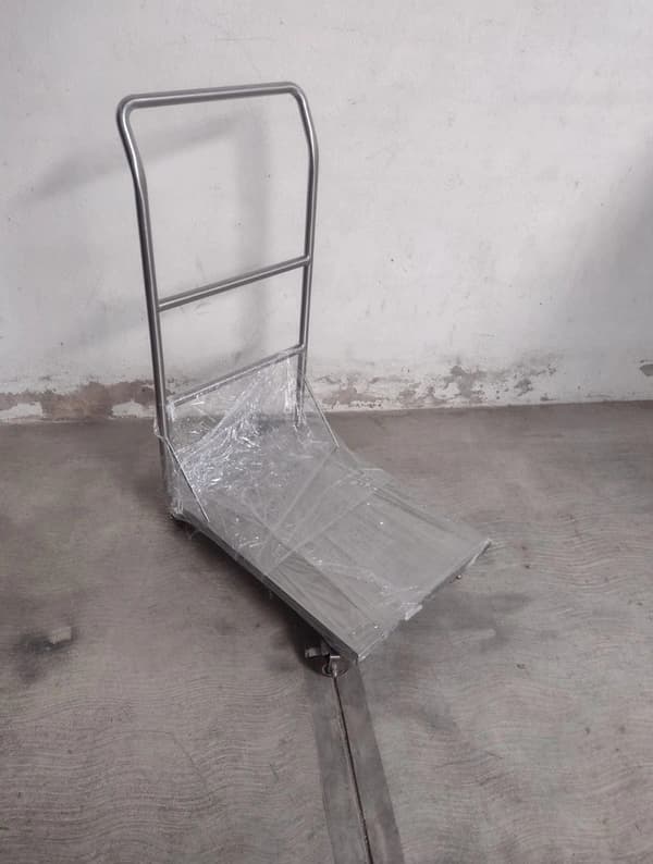 Plataforma rodante de acero inoxidable 50 × 70 × 107 cm